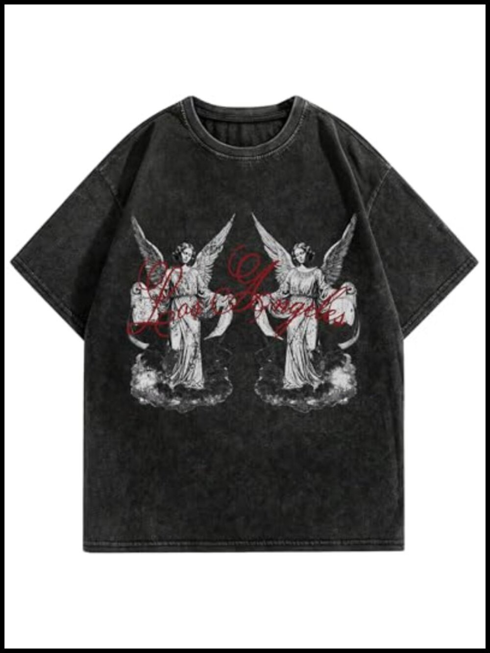 Heavyweight Cotton Graphic Crew Neck Tee Oversized Streetwear